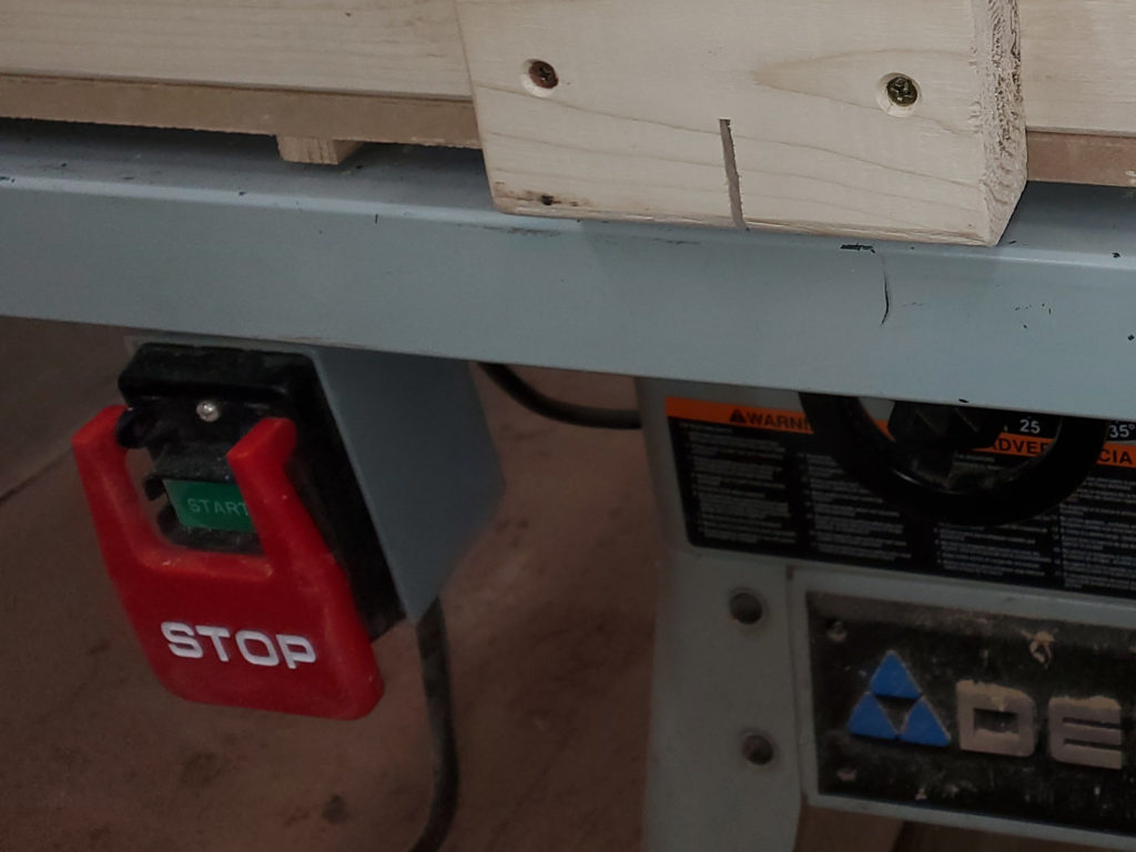 Table Saw Power Switch