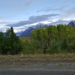 That is a glacier in the distance.