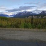 That is a glacier in the distance.