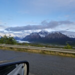 That is a glacier in the distance.