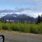 That is a glacier in the distance.