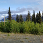 That is a glacier in the distance.