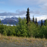 That is a glacier in the distance.