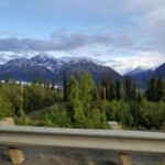 That is a glacier in the distance.