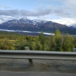 That is a glacier in the distance.