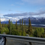 That is a glacier in the distance.
