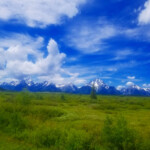Love how the Tetons just pop out of the valley floor. 2019-07-04_Jackson_Hole-17