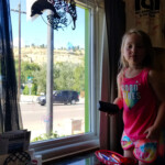 Mary has dry erase markers for the kids to draw on her windows. 2019-08-02 Billings Crazy Marys