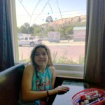 Mary has dry erase markers for the kids to draw on her windows. 2019-08-02 Billings Crazy Marys