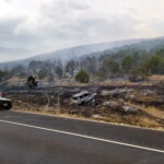 Car fire turned brush fire at Malad Pass Idaho. MaladPass-2019-09-03
