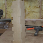 Third test cut, set at 2 inch fingers. Router Finger Joint Jig