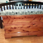 Upholstered cushion top Cedar Blanket Chest