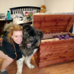 Look at those happy faces! Cedar Blanket Chest